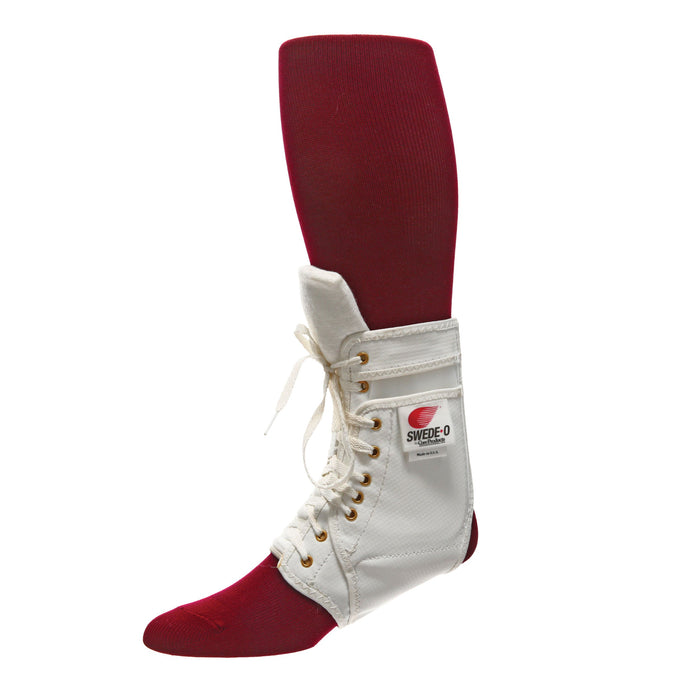 Swede-O Ankle Lok Brace, Padded Tongue, White