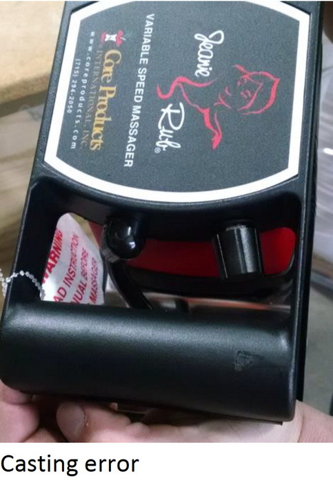 Jeanie Rub Massager, Cosmetically Blemished