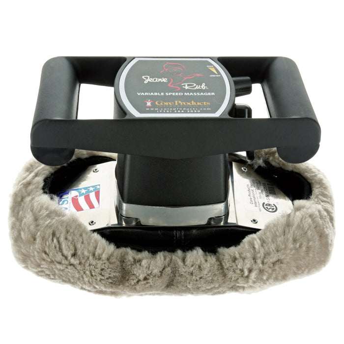 Jeanie Rub Massager & Sheepskin Pad Cover Combo