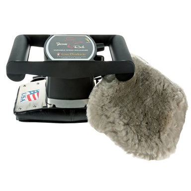 Jeanie Rub Massager & Sheepskin Pad Cover Combo